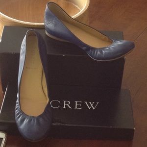 J Crew CeCe leather ballet flats - Tuscan Grape